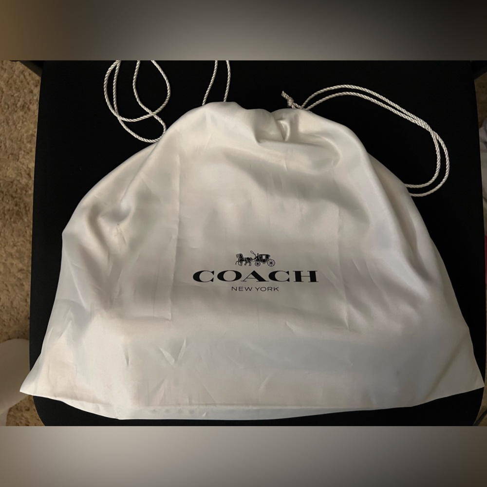 Black shoulder coach purse